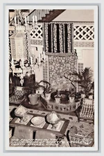 California Death valley RPPC Scotty's Castle Ranch The Fountain living  unposted