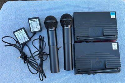 Nady Wireless Receiver High Band VHF 331 & 2001 With Microphones 