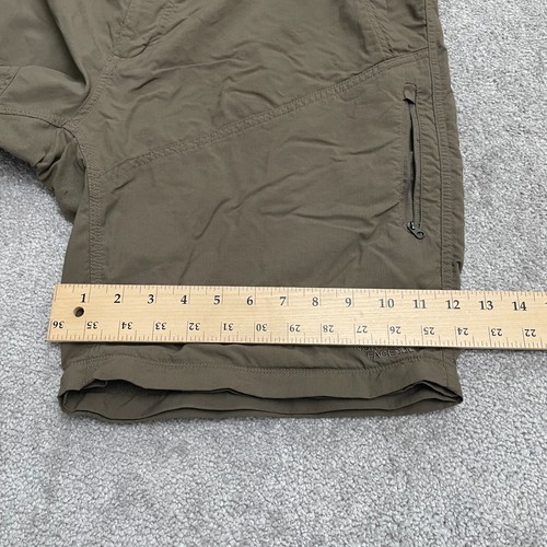 The North Face Convertible Pants To Shorts Mens 40 Green Straight Zip Pockets - Picture 18 of 19