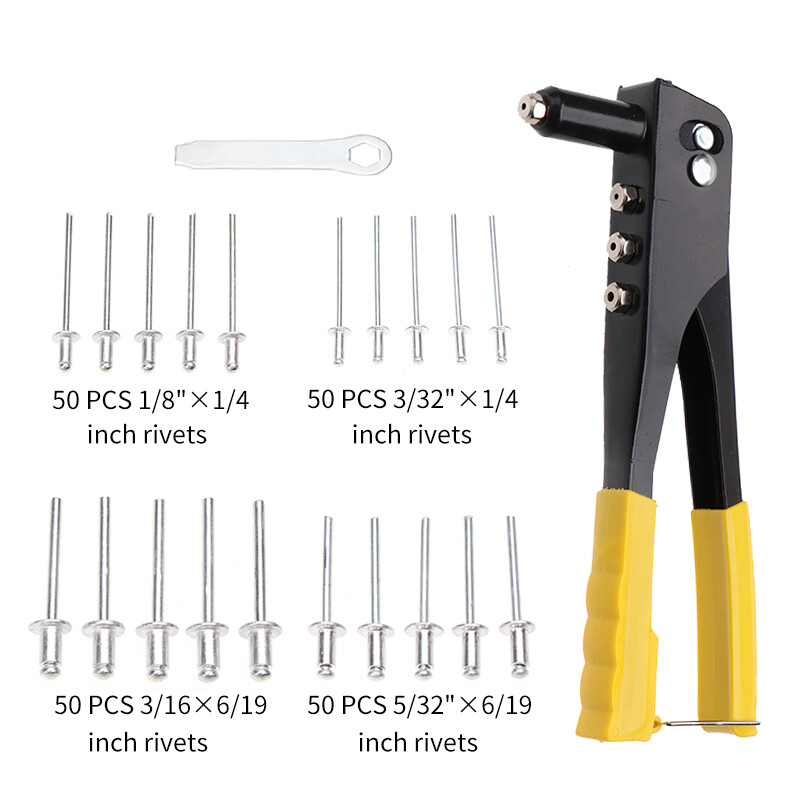 Rivet Tool Blind Rivet Assortment 1001-Piece Pop Rivet Gun Kit With ...