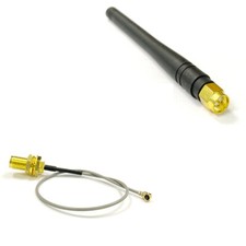 GSM 3G Antenna 3dBi OMNI SMA Male connector  SMA Female to ufl cable 6"