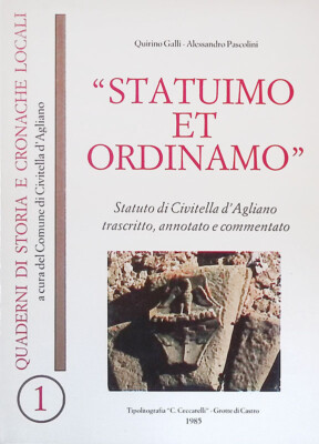Figur und Orden. Statue von Civitella d'Agliano transkribiert, kommentiert und mit