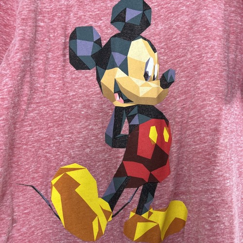 Mickey Mouse Disney T-Shirt Youth Medium Pink Tee Girls Short Sleeve Crew Neck - Picture 2 of 4