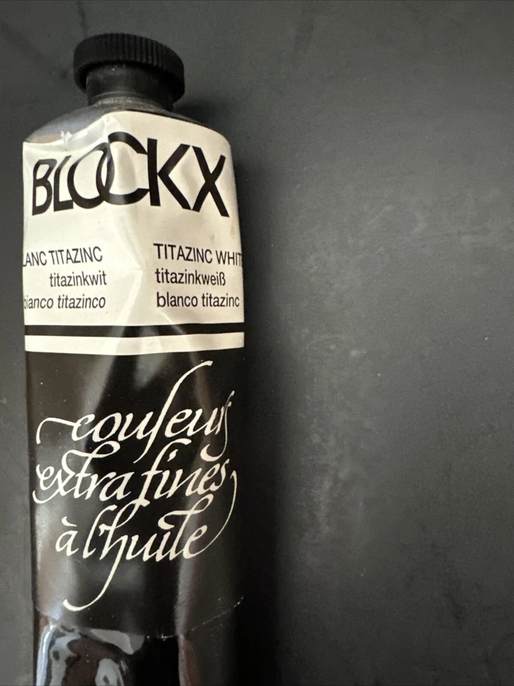 Vintage Blockx Titazinc White Oil Paint 60ML Tube New Unused Made in Belgium NOS - Image 4 of 4