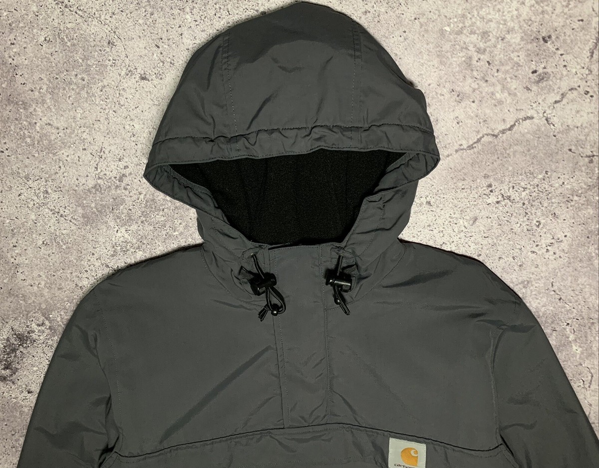 Carhartt Wip Vintage Nimbus Pullover Anorak Jacket Gray Size Carhartt Wip Vintage Nimbus Pullover Anorak Jacket Gray Size