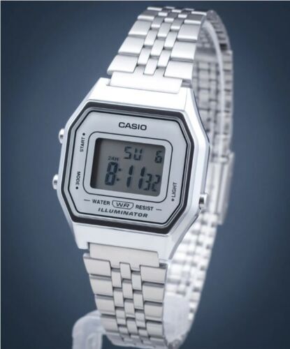 CASIO VINTAGE Chronograph LA680WEA-7EF Quarz Digital Silber - Bild 8 von 11