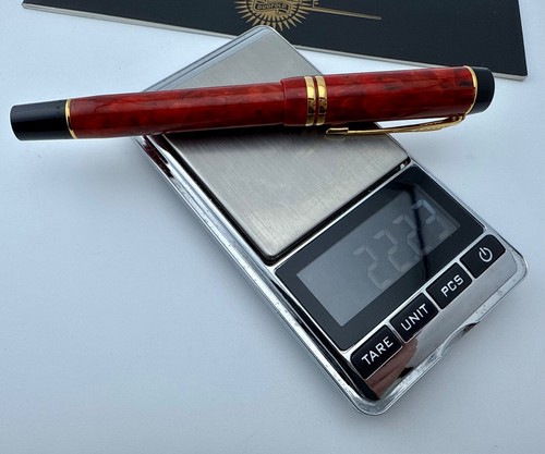 NOS Vintage Parker Duofold International MKII Jasper Red Fountain Pen - 1996 - Picture 15 of 18