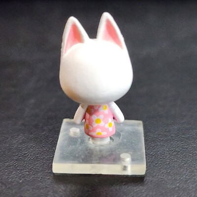 2005 Animal Crossing Wild World 1&quot; Blanca the Faceless Cat Mini 
