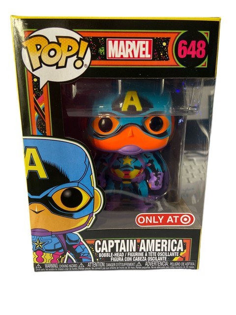 Funko POP! Marvel: Black Light - Captain America for sale online | eBay