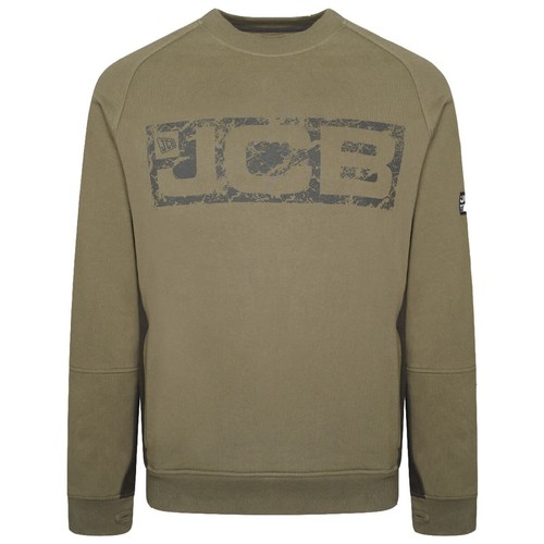 JCB Heavyweight Crew Neck Mens Sweatshirt Trade Workwear Jumper Top Warm Work Sz - Bild 11 von 11