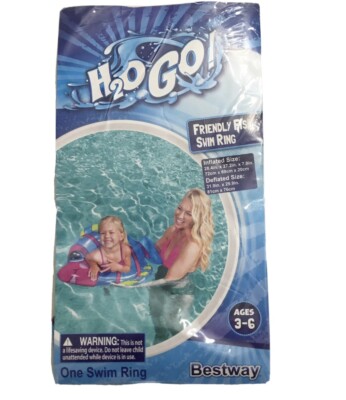 H2O GO Inflatible Friendly Fish Swim Ring Pool Toy