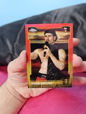 2015 topps chrome wwe Red Refractor 4/5 aiden english nxt rookie card 