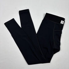 Reigning Champ Running Leggings Men's M Black Cycling Base Layer Tight Pants