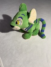 Neopets 2008 Green Kougra Series 1 Plush 11" Stuffed Animal Neo Pets Jakks