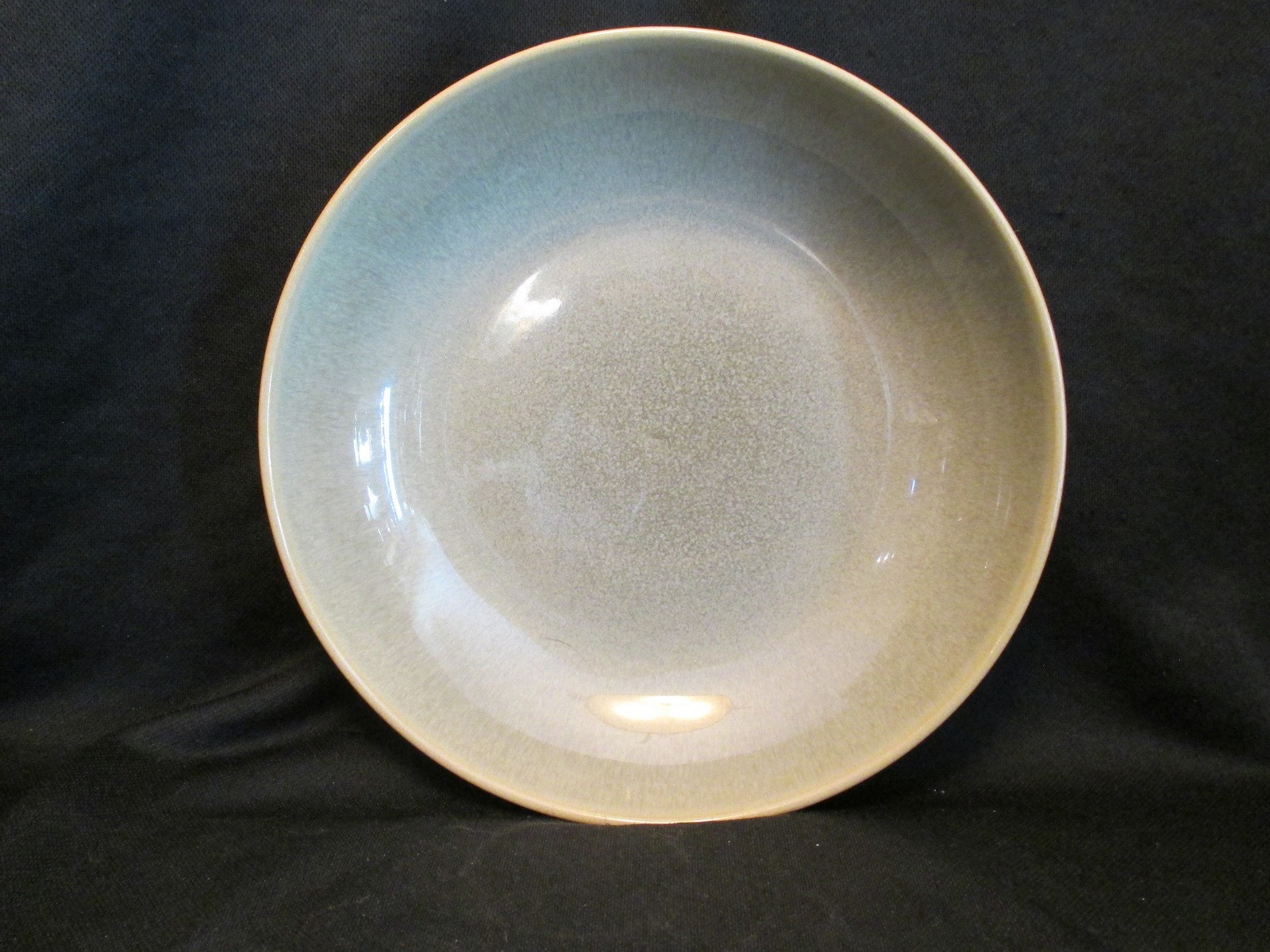 Denby Fire Green Pasta Bowl Milli Shape Stoneware Dinnerware Made in England