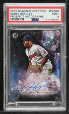 2016 Bowman Inception Prospect Auto Bobby Bradley #PA-BBR PSA 9 MINT Auto tj0