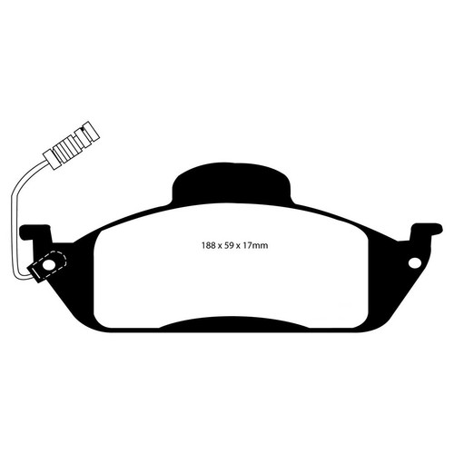 Pastillas de freno EBC Redstuff para Mercedes-Benz M-Klasse – trasero – EBC10239 - Imagen 2 de 6