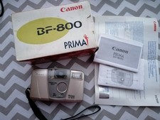 TESTED CANON prima bf-800 35mm Film Camera point box shoot vintage bf800