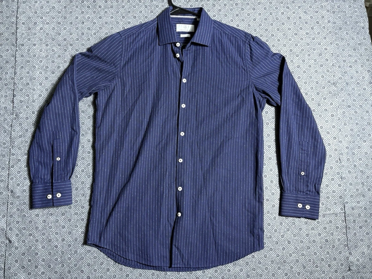 christian lacroix dress shirts Christian LaCroix White Contemporary Fit Long Sleeve Mens 14 1/2