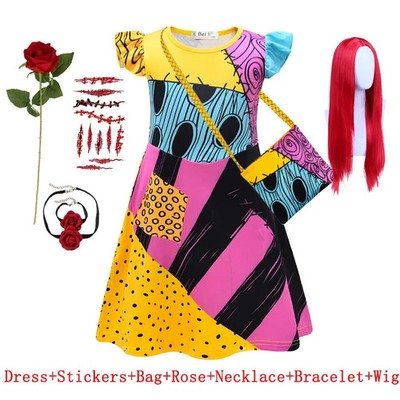 Halloween Prinzessin Kleid Cosplay Karneval Kinder Kostüm Party A-Linie