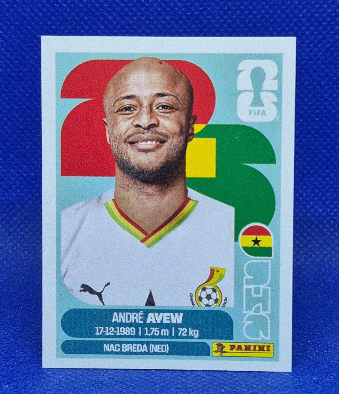 2026 Panini FIFA World Cup Sticker Andre Ayew #GHA 17 - Ghana
