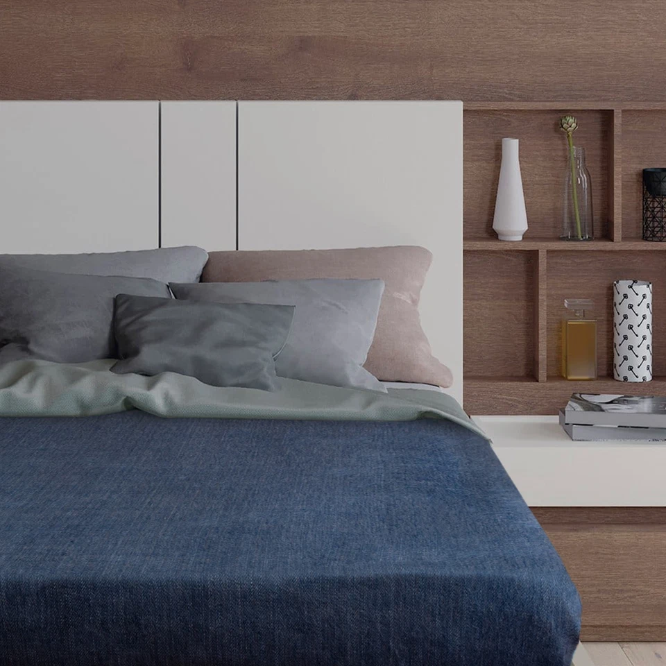 DOUBLE DENSITY ALPACA WOOL BLANKET THROW | QUEEN SIZE | SOFT&WARM – INDIGO BLUE - Image 2 of 4