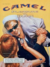 Camel Cigarettes “ pleasure To Burn “ Sailor 1999 Original Preserved Print Ad