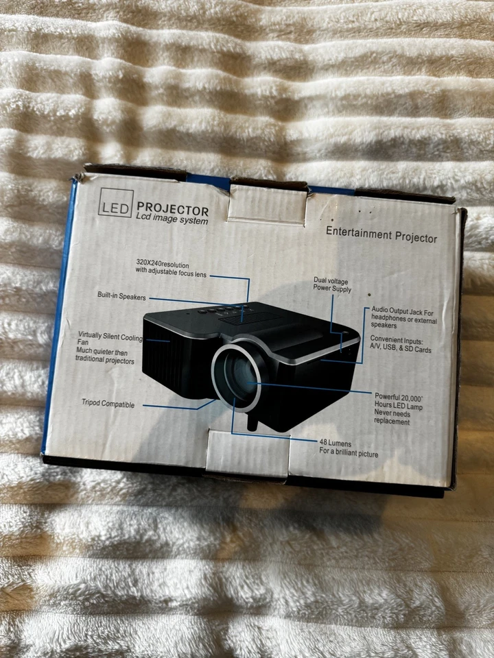 ExcelVan LED Projector LCD Image System Cinema Experience Movies Games dvd  - Image 2 of 4