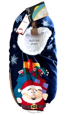 SOUTH PARK Christmas Cartman Santa SLIPPER SOCKS Men’s L /XL Shoe 10-12  New!