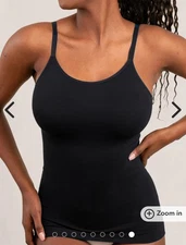 Shapermint Essentials All Day Every Day Scoop Neck Cami XL Black Shapewear
