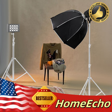 2pcs Photography Studio Lighting Softbox Photo Light Muslin Backdrop Stand Kit
