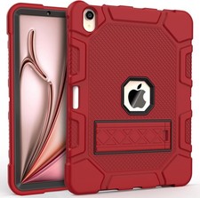 Case for iPad Air 11-inch M2 (2024), Shockproof Rugged Case with Kickstand