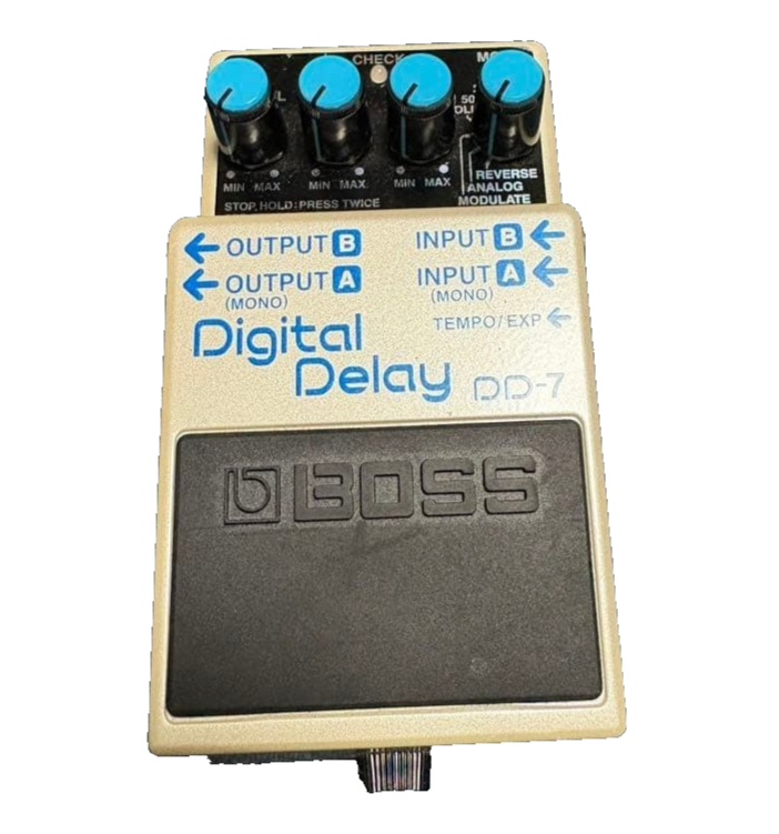Boss DD-7 Delay Guitar Effects Pedal Tested Used Made in Taiwan Boss DD-7 Delay Guitar Effects Pedal Tested Used Made in Taiwan