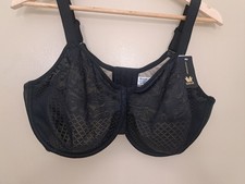 NWT Wacoal Visual Effects Minimizer Underwire Bra 857210 Black 42DDD