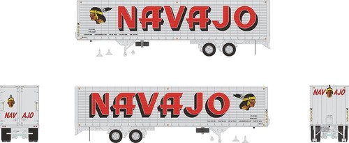 Furgoneta de volumen lateral estriada Fruehauf 40' Rapido Trains 403043 HO Navajo #X2147 | Zustand: New