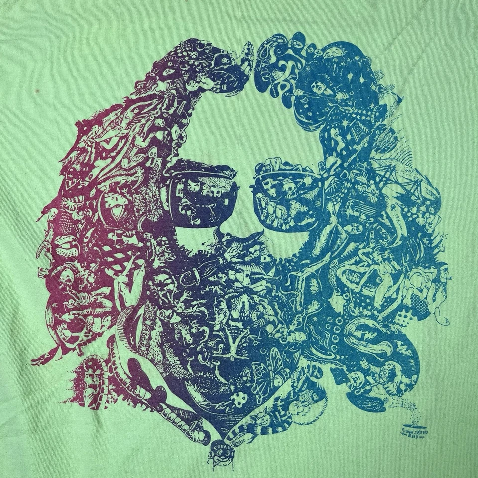 Camiseta De Colección 1995 Grateful Dead Jerry Garcia Big Face Para Hombre L 1990s Banda Camiseta Foto 4 de 4