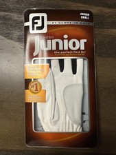 FJ Footjoy JUNIOR The Perfect First Fit White Left Golf Glove Junior Small NEW