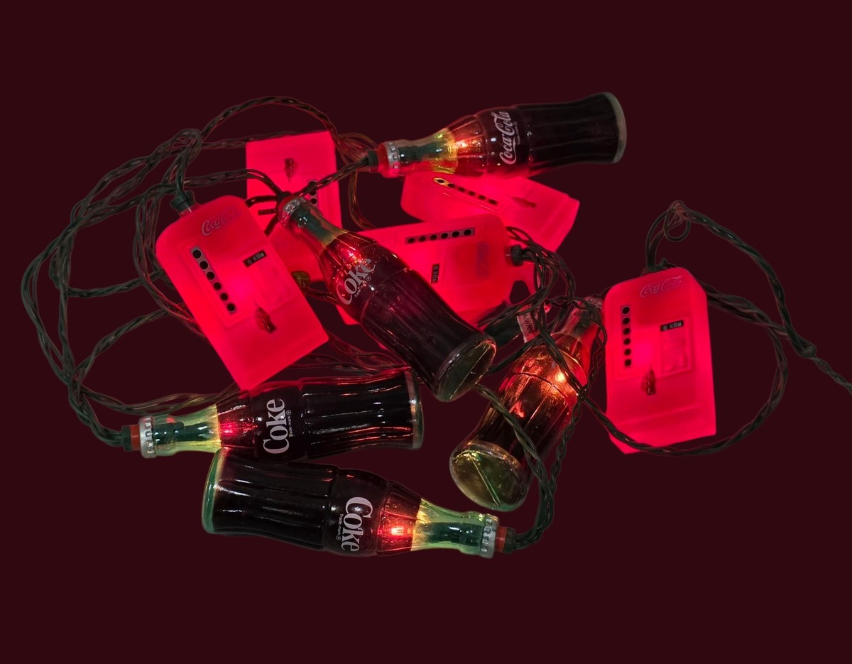 コレクション Coca-Cola String Light Set Vintage Coca-Cola Christmas String Light Set 10 Coke Bottles