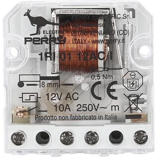 PERRY ELECTRIC Einbau-Stromstoßschalter 12V AC