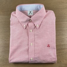 Brooks Brothers Oxford Cotton Stretch Button Down Shirt Slim Fit Men  s L OCBD