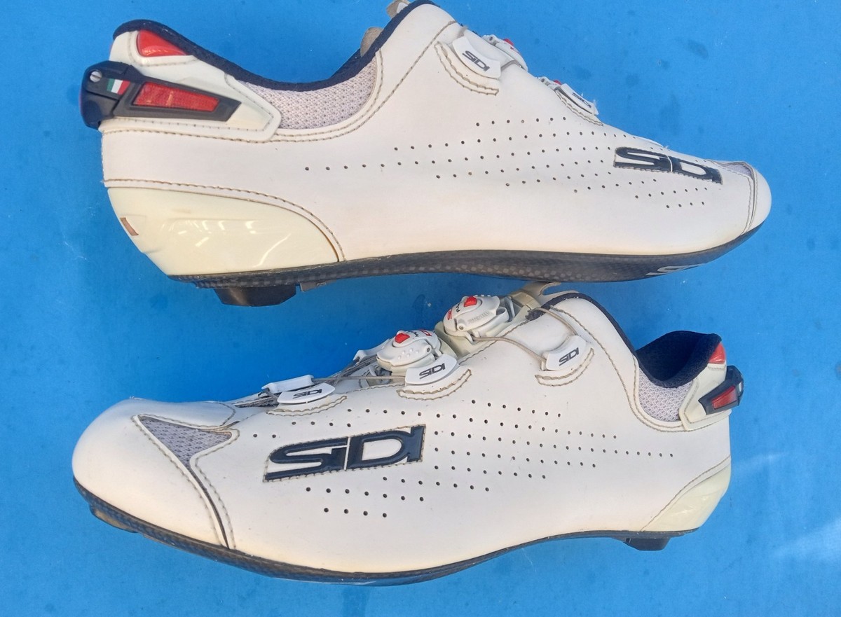 SIDI SHOT carbon Vent 43 EU US mens 3-bolt road shoes white