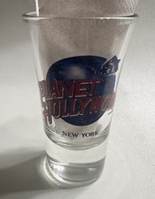 Planet Hollywood New York Shot Glass 3.5" Flare top Shot glass Collectible