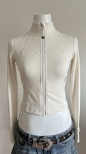 Lululemon Define Jacket Cropped Creme Weiß B...