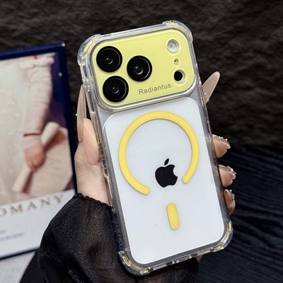 For iPhone 17 Pro Max 16 15 14 Plus 13 12 11 Pro Clear Case Mag Safe Lens Cover