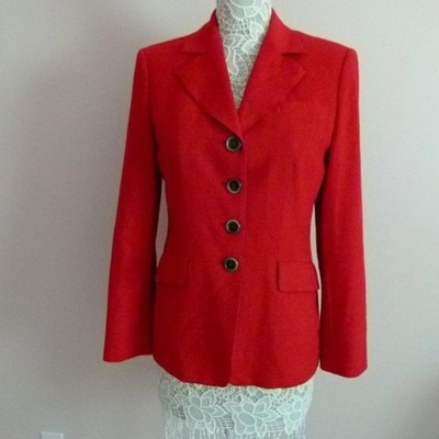 Flawless Roberto Quaglia blazer Red wool silk blazer jacket 38