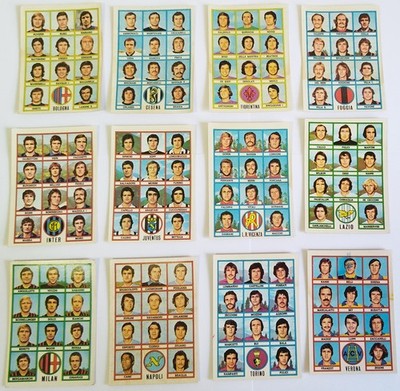 Calciatori 1973-74 Panini Lot 12 verschiedene Team Sticker unbenutzt Juventus Milan