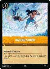 Disney Lorcana Winterspell - 28 Raging Storm, Super Rare COLD FOIL