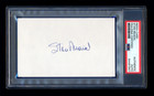 STAN MUSIAL SIGNED MINT INDEX CARD PSA/DNA HOF AUTOGRAPHED CARDINALS WSC MVP
