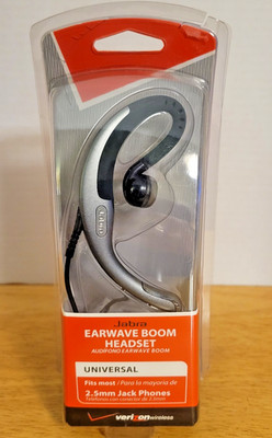 Verizon Wireless Jabra Earwave Universal Boom Headset  2.5 mm Audio Jack New
