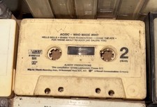 Who Made Who by AC/DC Cassette, 1986, Atlantic 